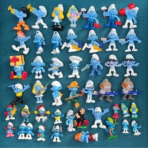 Smurfs Action Figure Collection - Blue, White, and More